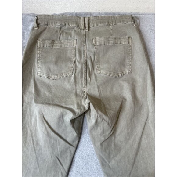 Pistola Size 32 Khaki Utility Patch Pocket Flare Leg Pants - Picture 12 of 12